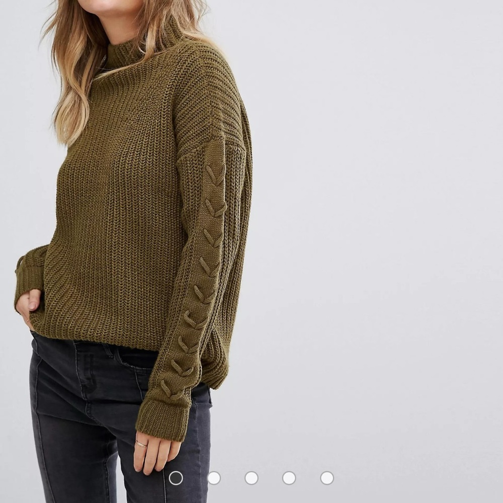 Vero Moda Funnel Neck Side Stitch Sweater